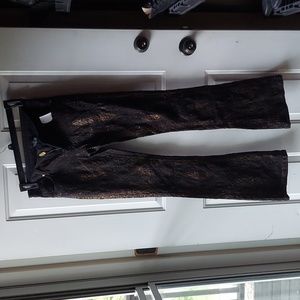 Women's AZI black and gold jeans
